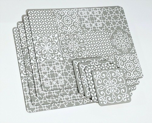 Set geometric white - of, grey