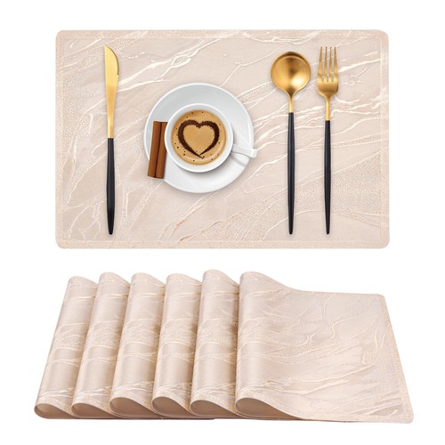 Rectangle placemats set 6 - rectangle,