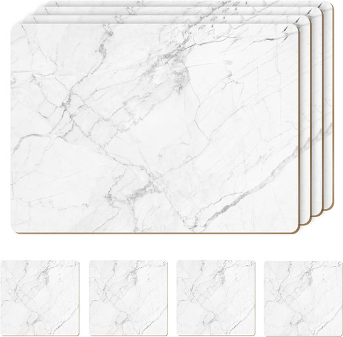 Marble design cork placemats - marble,