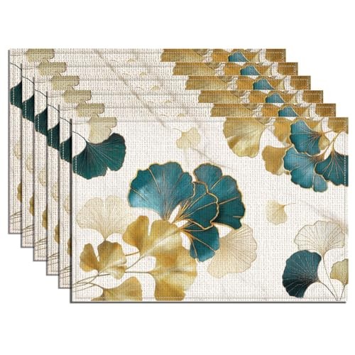 6pcs marble placemats - 6pcs,
