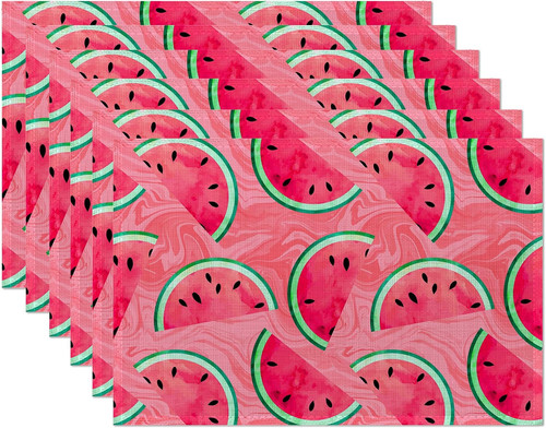 Placemats watermelon pink - placemats,watermelon,