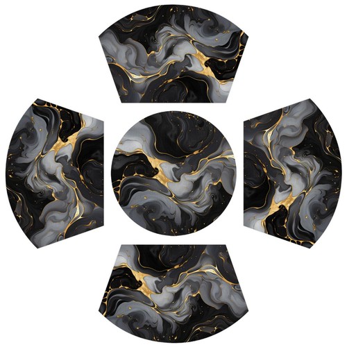Pvc placemats for round table - round,