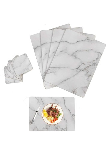 Marble effect placemats - effect, and