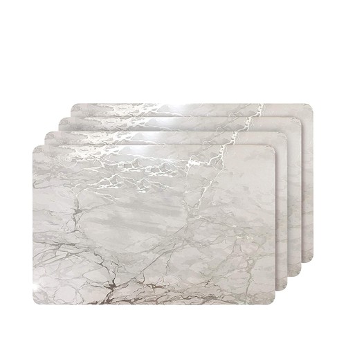 Silver marble rectangle cork - rectangle,