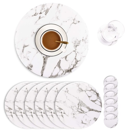 Set marble round - set, 6
