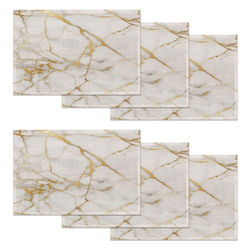 White gold placemats - gold, of
