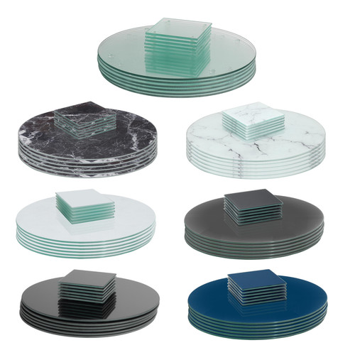 12pc round glass - glass, &